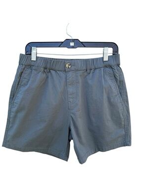 Men's Flat Front Elastic Waist Shorts — Slate